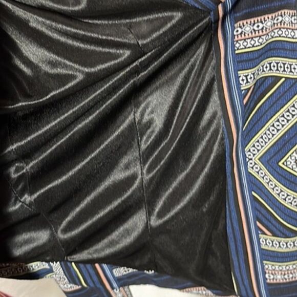 BCBGeneration Navy Multi-Pattern Draped Jacket Small - Picture 11 of 11